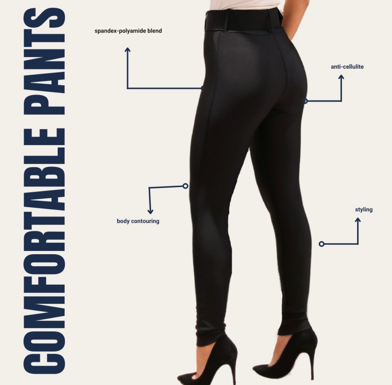 Victoria High Rise Pant Style Black